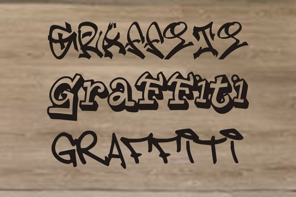Graffiti Font Decal