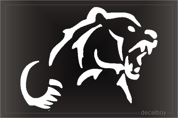 Grizzly Bear Window Decal