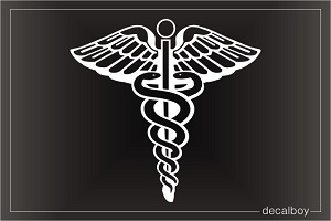 Caduceus Medical Symbol Decal