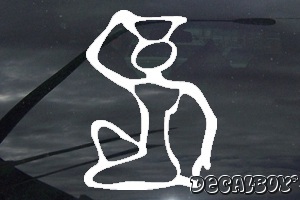 Hieroglyph 4 Car Decal