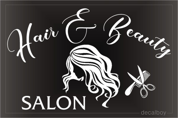 Hair Beauty Salon Decal