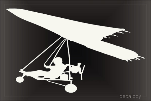 Hang Glider Airplane Decal