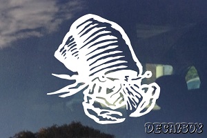 Hermit Crab Window Decal