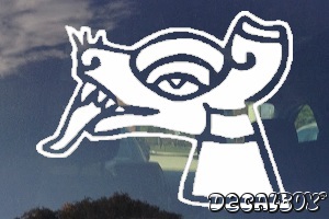 Aztec Itzcuintli Dog Car Window Decal