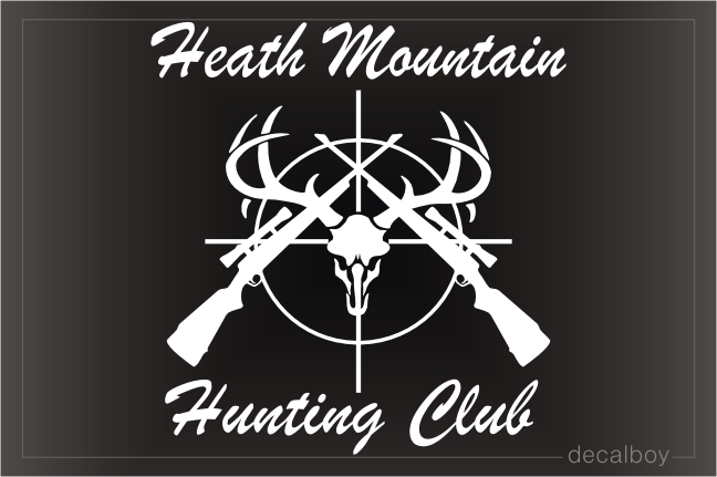 Hunting Logo Design Decal