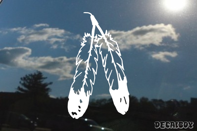Indian Feathers Decal