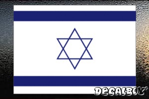 Israeli Flag Car Decal