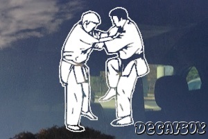 Judo De-ashi-harai Window Decal