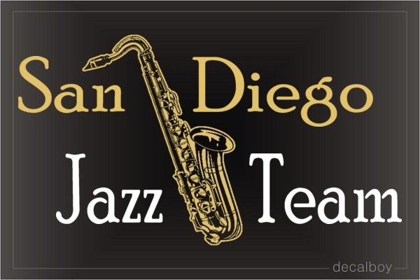 Jazz Music Team Decal