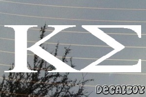 Kappa Sigma Vinyl Die-cut Decal