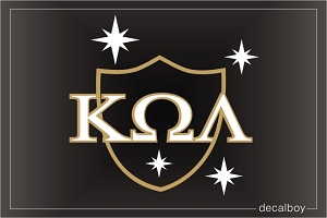 Kappa Omega Lambda Logo Decal