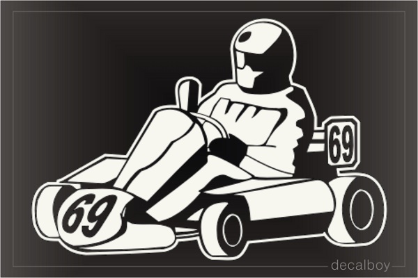 Racing Karting Window Decal