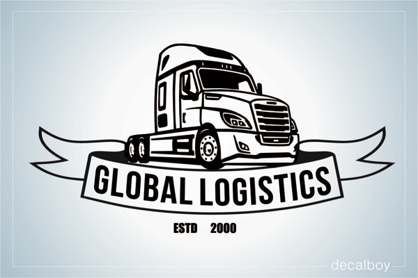 Logistics Trucking Logo Decal