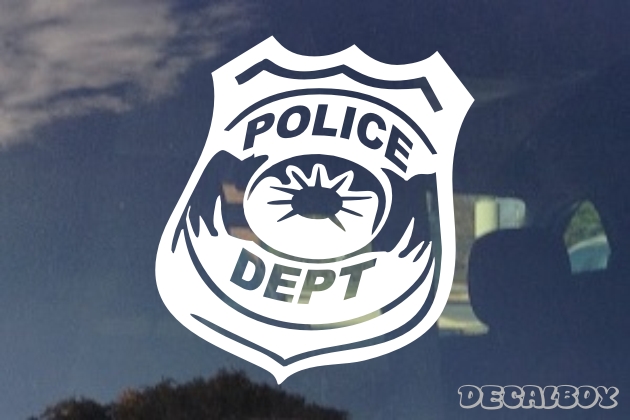 Lakewood Police Badge Memorial Decal