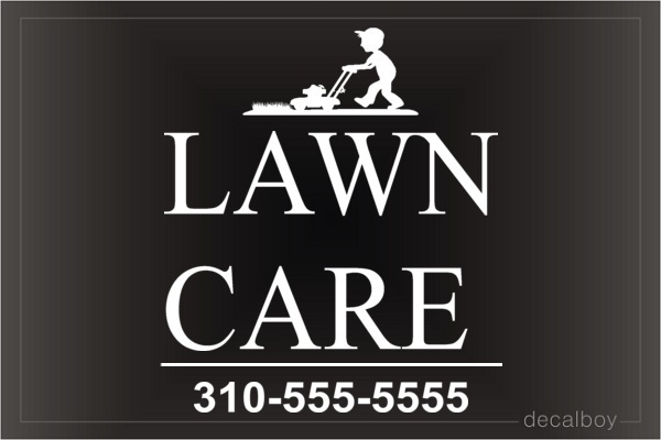 Landscaping Lawn Care Decal