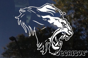 Lion Male Roaring Decal