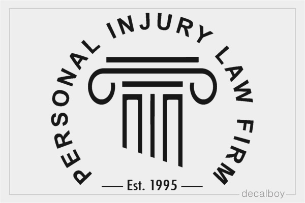 Law Firm Logo Decal