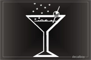 Martini Glass Decal