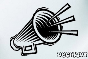 Megaphone Car Decal