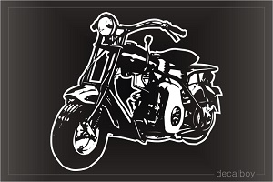 Motorcycle 65 Window Decal
