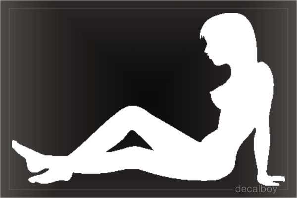 Mud Flap Lady Silhouette Decal