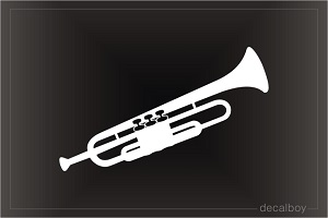 Trumpet 3 Car Decal