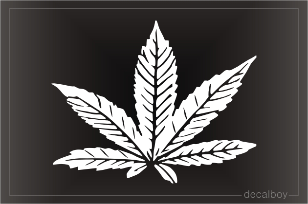 Marijuana Leaf Decal