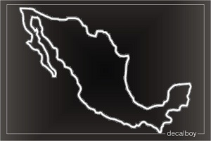 Mexico Map Car Decal