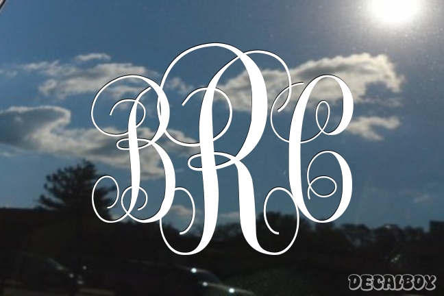 Monogram Letters Decal