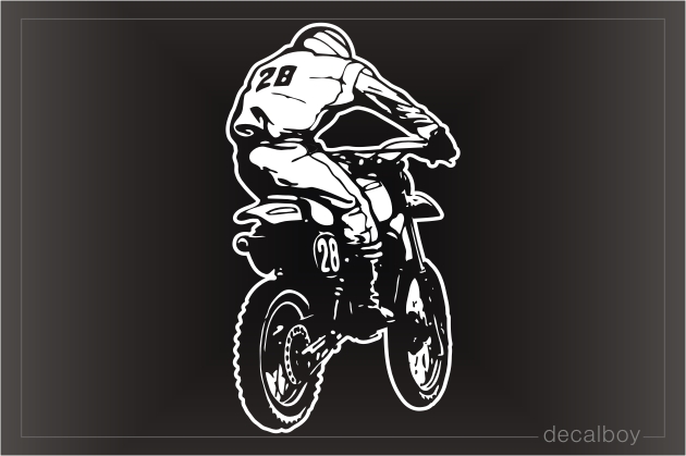 Motocross 1001 Window Decal