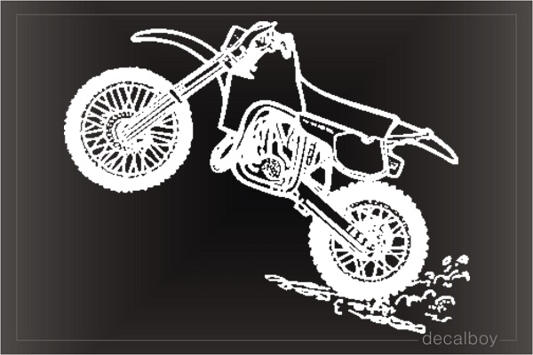 Motocross Mud Ride Window Decal