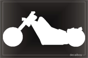 Motorcycle Silhouette Window Decal