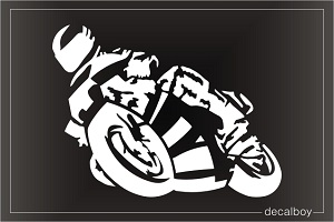 Motorcycle Speedway Racing Window Decal