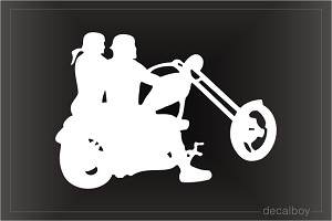 Motorcycle Riders Window Decal