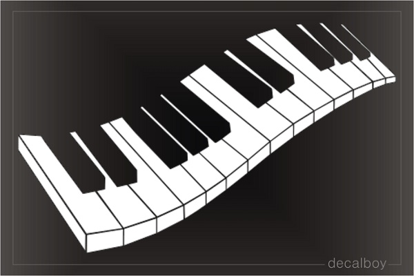 Musical Keyboard Decal
