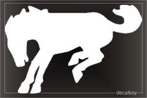 Mustang Silhouette Car Window Decal