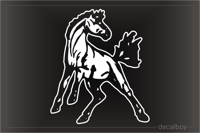Mustang Horse Window Decal