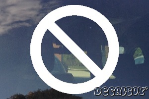No Sign Decal