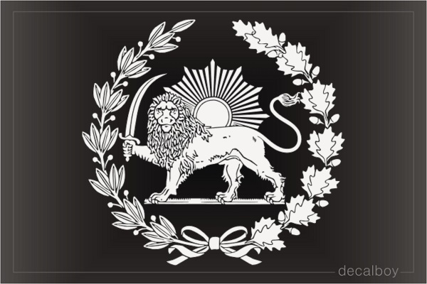 National Arms Of Iran Decal