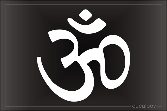 Om Hindu Sign Decal