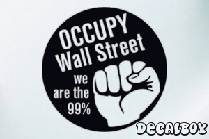 Occupy Wall Street Car Decal