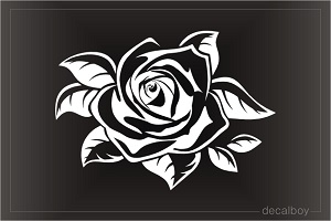 Open Rose Decal