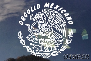Pack Of 4 Mexico Mexican Flag Auto Car Decal Bumper Sticker Truck Boat RV Window