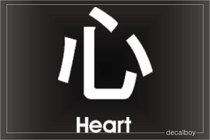 Heart Chinese Symbol Car Window Decal