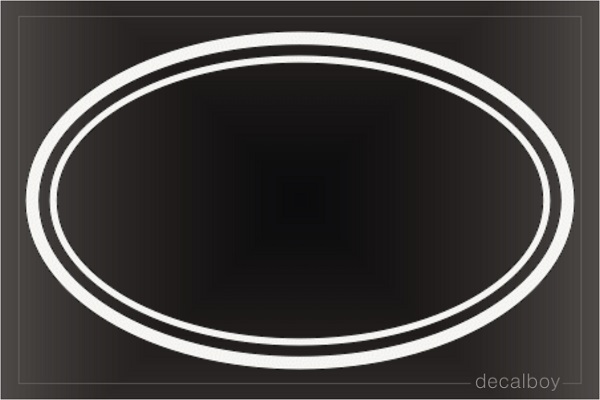 Oval Ring Decal