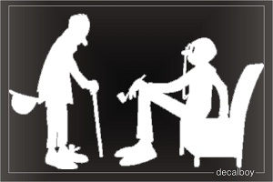 Beggar Car Window Decal