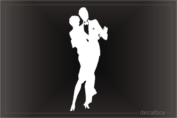 Dancer Couple Decal