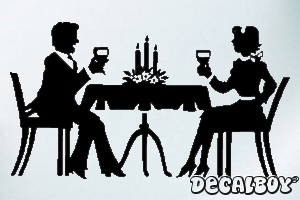 Dinner Car Window Decal