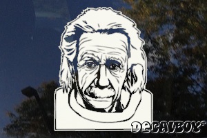 Einstein Car Window Decal