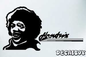 Jimi Hendrix Car Window Decal